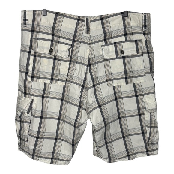 Levi Strauss Signature Cargo Shorts Plaid Casual‎ Outdoor Everyday Men Size 40 - Picture 4 of 8